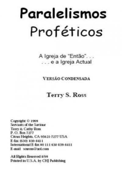 Paralelismos Proféticos Livro p/ Download