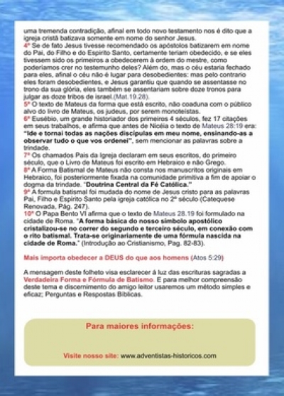 O Verdadeiro Batismo Bíblico