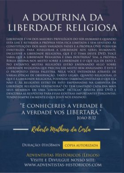 DVD - A Doutrina da Liberdade Religiosa.