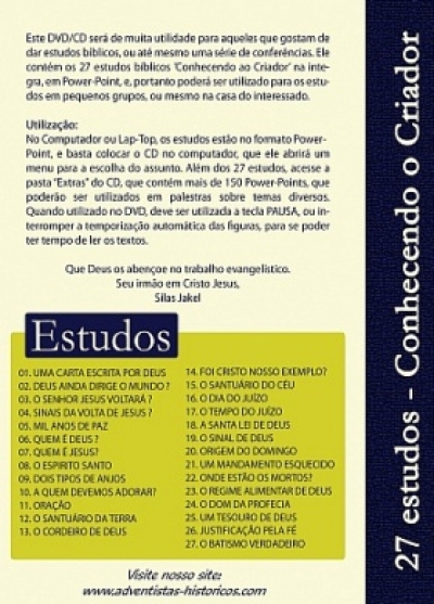 DVD - Estudos Bíblicos